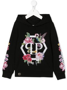 Philipp Plein худи с кристаллами и принтом