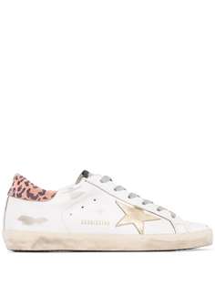 Golden Goose кеды Superstar с леопардовым принтом