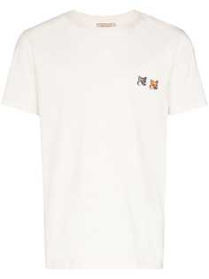 Maison Kitsuné футболка с нашивками
