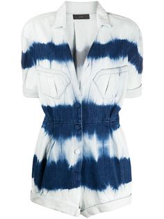 Alanui ромпер с принтом тай-дай