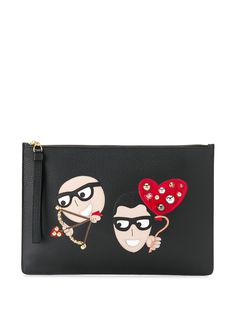 Dolce & Gabbana клатч с нашивкой