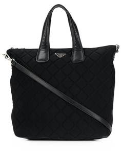Prada Pre-Owned стеганая сумка с ручками и ремнем