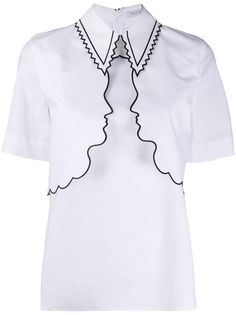 Vivetta расклешенный топ Facing Faces