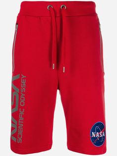 Alpha Industries шорты с кулиской и логотипом NASA