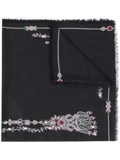 Alexander McQueen платок с принтом Skull