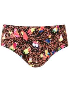 Amir Slama плавки Papagaio с принтом