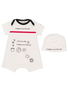 Moncler Enfant боди с надписью