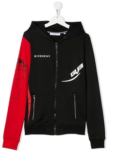 Givenchy Kids худи с контрастными рукавами
