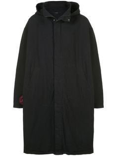 Komakino пальто свободного кроя с капюшоном