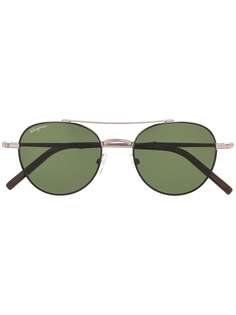 Salvatore Ferragamo солнцезащитные очки SF224S в круглой оправе