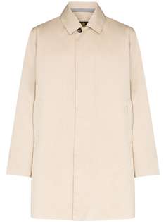 Barbour однобортное пальто