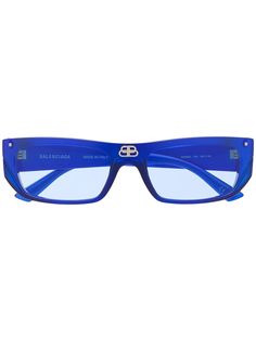 Balenciaga Eyewear солнцезащитные очки Shield в прямоугольной оправе