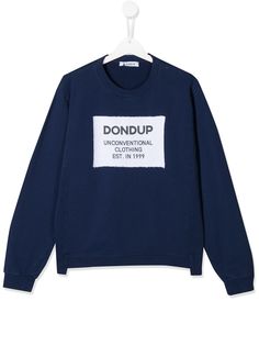 Dondup Kids свитер с нашивкой-логотипом