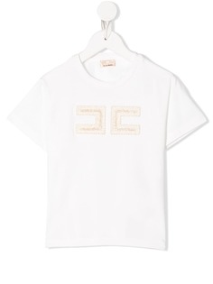 Elisabetta Franchi La Mia Bambina футболка с вышитым логотипом