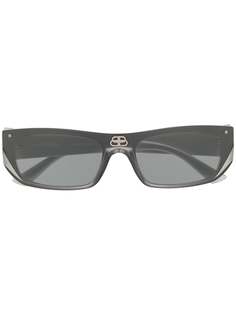 Balenciaga Eyewear солнцезащитные очки Shield в прямоугольной оправе