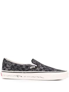 Vans слипоны TV Static из коллаборации с Jim Goldberg