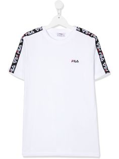 Fila Kids футболка с контрастными полосками и логотипом