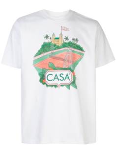 Casablanca футболка с принтом