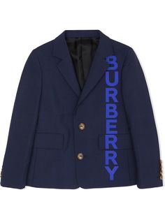 Burberry Kids блейзер с логотипом