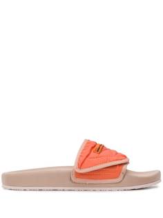 Heron Preston шлепанцы с открытым носком и логотипом