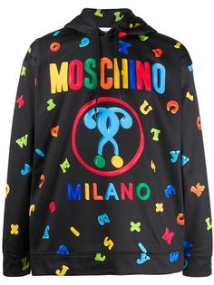 Moschino худи с принтом