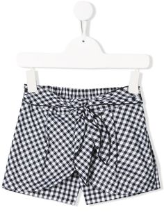 Lapin House ярусные шорты в клетку