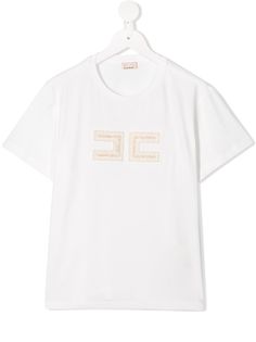 Elisabetta Franchi La Mia Bambina футболка с нашивкой-логотипом