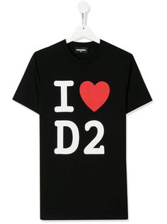 Dsquared2 Kids футболка с принтом и логотипом