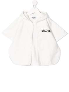 Moschino Kids пончо с логотипом