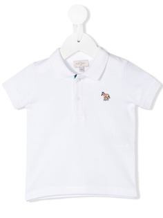 Paul Smith Junior рубашка-поло с вышитым логотипом