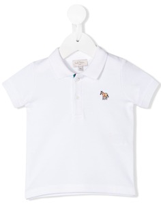 Paul Smith Junior рубашка-поло с вышитым логотипом