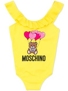 Moschino Kids купальник Teddy Bear с оборками