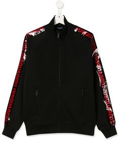 Dsquared2 Kids куртка с контрастными полосками и логотипом