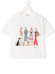Elisabetta Franchi La Mia Bambina футболка с графичным принтом