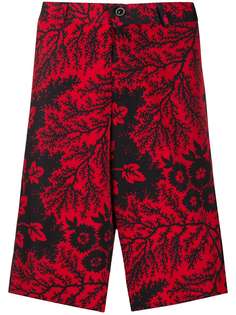 Alexander McQueen шорты-бермуды с цветочным принтом
