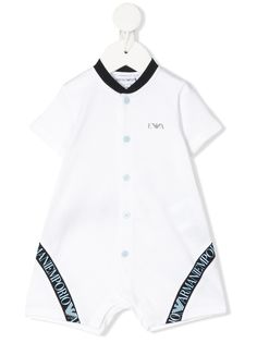 Emporio Armani Kids комбинезон для новорожденного с логотипом