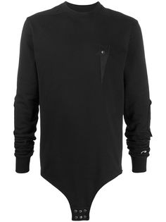 Rick Owens толстовка-боди с логотипом из коллаборации с Champion