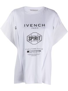Givenchy футболка оверсайз Spirit с принтом