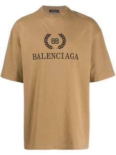 Balenciaga футболка с логотипом BB
