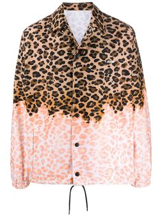 MSGM легкая куртка с леопардовым принтом