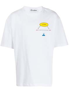 Etudes футболка с круглым вырезом и логотипом