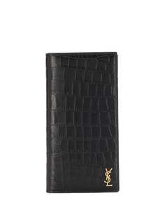 Saint Laurent кошелек с тиснением и декором Monogram