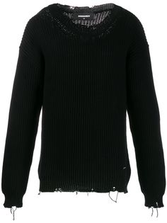Dsquared2 джемпер с эффектом потертости