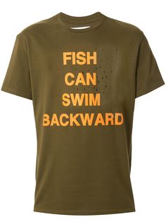 Yoshiokubo футболка с принтом Fish Can Swim