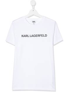 Karl Lagerfeld Kids футболка с логотипом