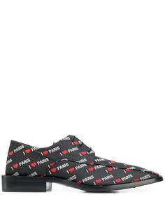 Balenciaga туфли дерби с логотипом