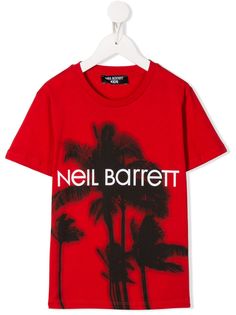 Neil Barrett Kids футболка с логотипом