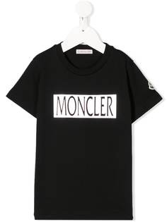 Moncler Kids футболка свободного кроя с логотипом