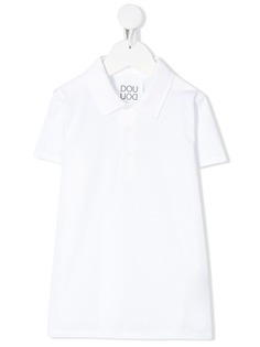 Douuod Kids приталенная рубашка-поло с короткими рукавами