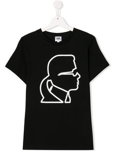 Karl Lagerfeld Kids футболка с логотипом